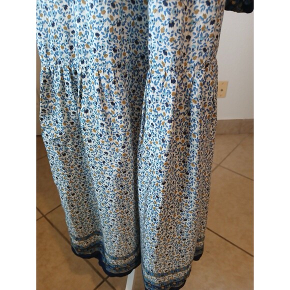 Miss June Paris Women’s Tassel Maxi Dress Floral Peasant Style One Size Bohemian - Picture 9 of 16